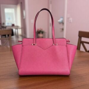 GUESS Hot Pink Purse Faux Leather Shoulder Bag Handbag NWOT